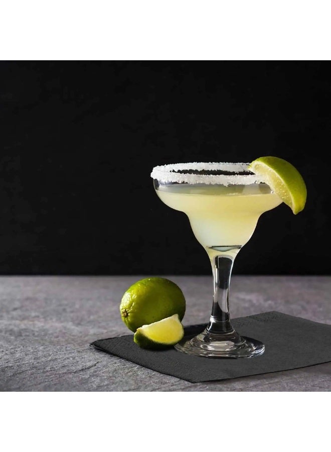 25x25cm Black Cocktail Paper Napkins 100PCS Disposable Beverage Napkins Black Paper Bar Napkins, Soft And Absorbent, For Coffee Or Snacks - Image 3